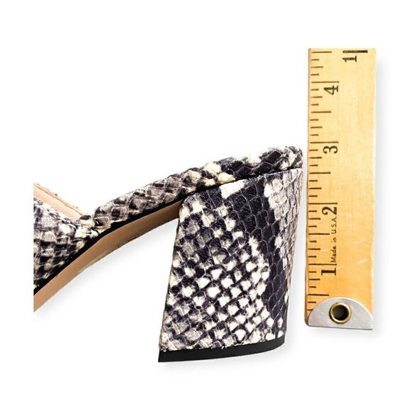 J. Crew Sophie Mule in Snake Embossed Leather sz 7 - Picture 11 of 11